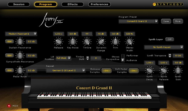 Accordatore Pianoforte Software